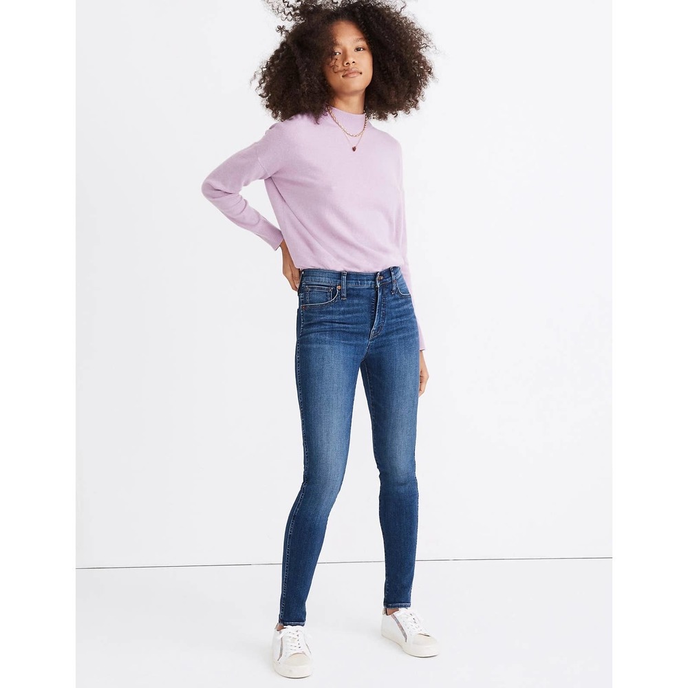 Madewell Petit 10” High-Rise Skinny Jeans Bradshaw Wash Size 27P